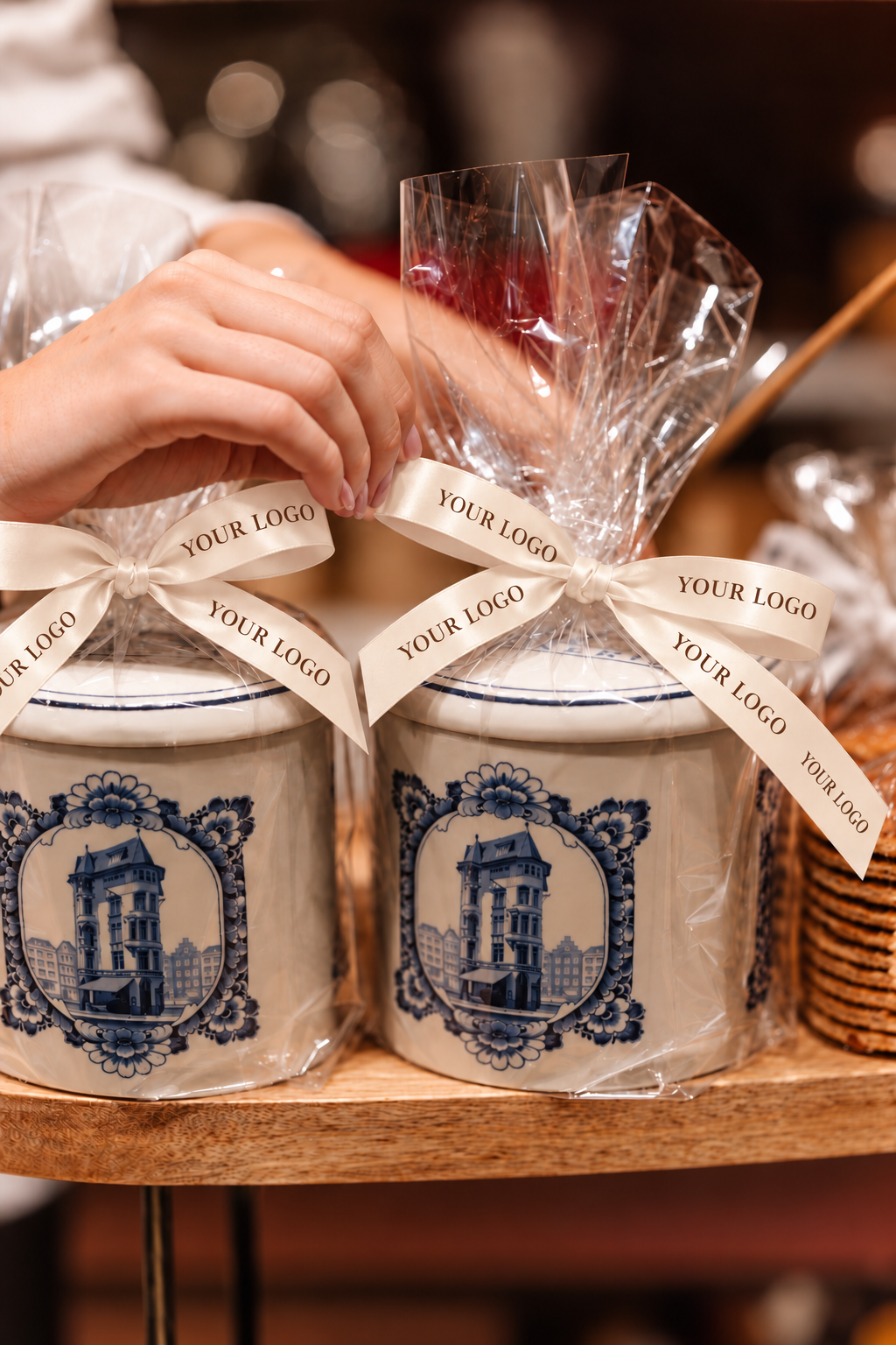 Personalised Delft Blue Jar - 10 pc
