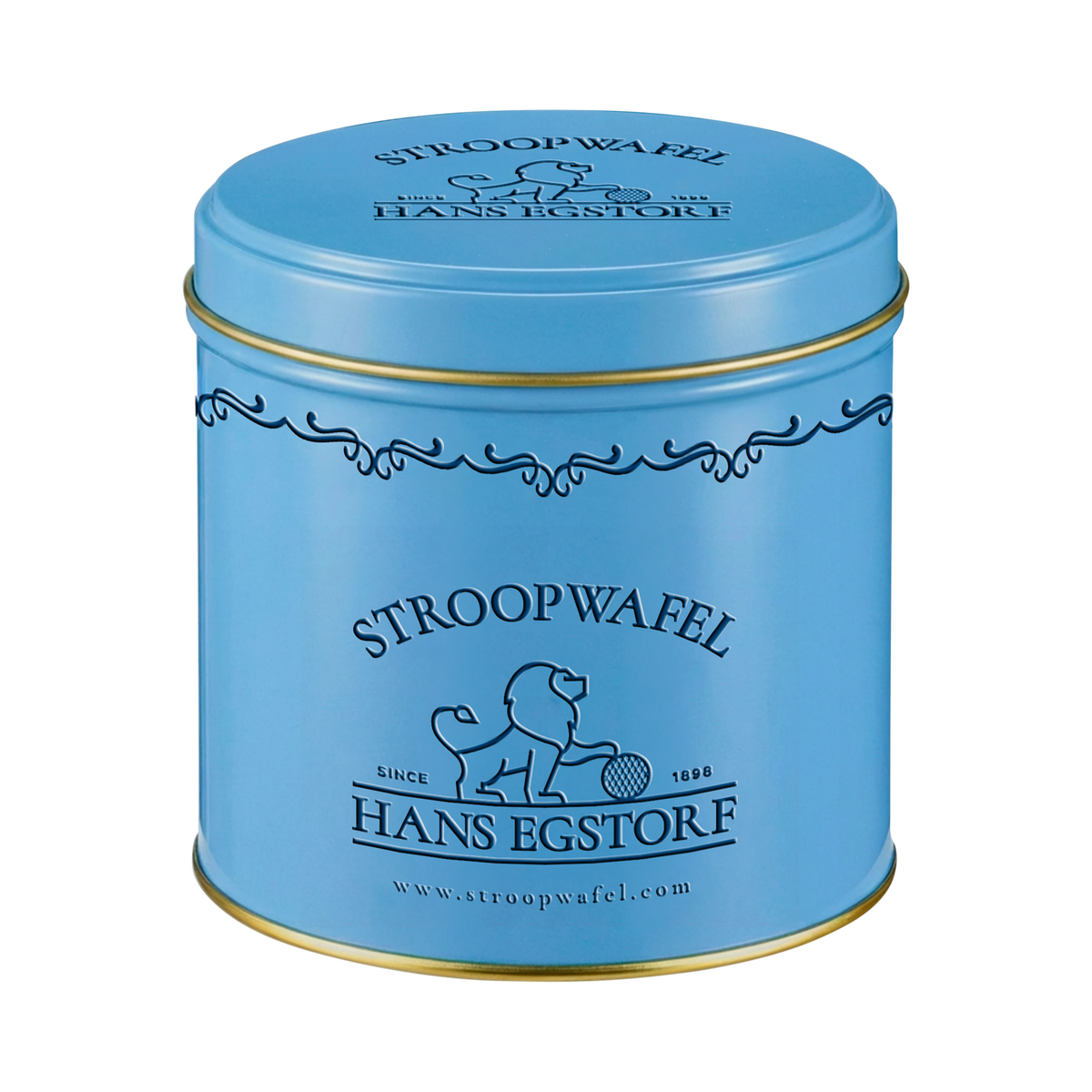 Personalised stroopwafel can - Light Blue