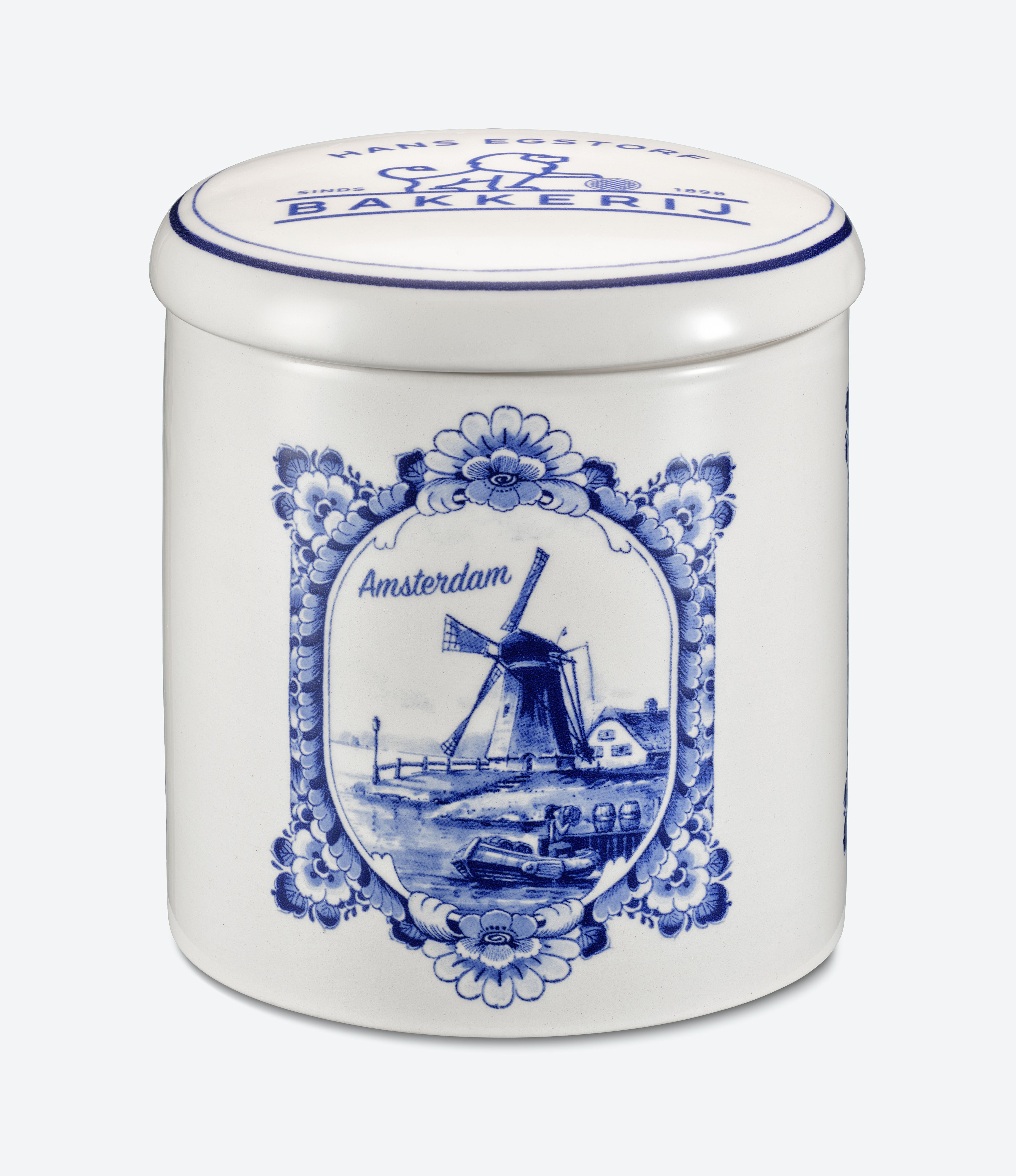 Delft Blue Jar 'Hans Egstorf' - 1 jar with 10 pc - Hans Egstorf