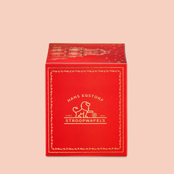 The Original Amsterdam Stroopwafel Red Colour Box - 1 Box With 10 pc - Hans Egstorf