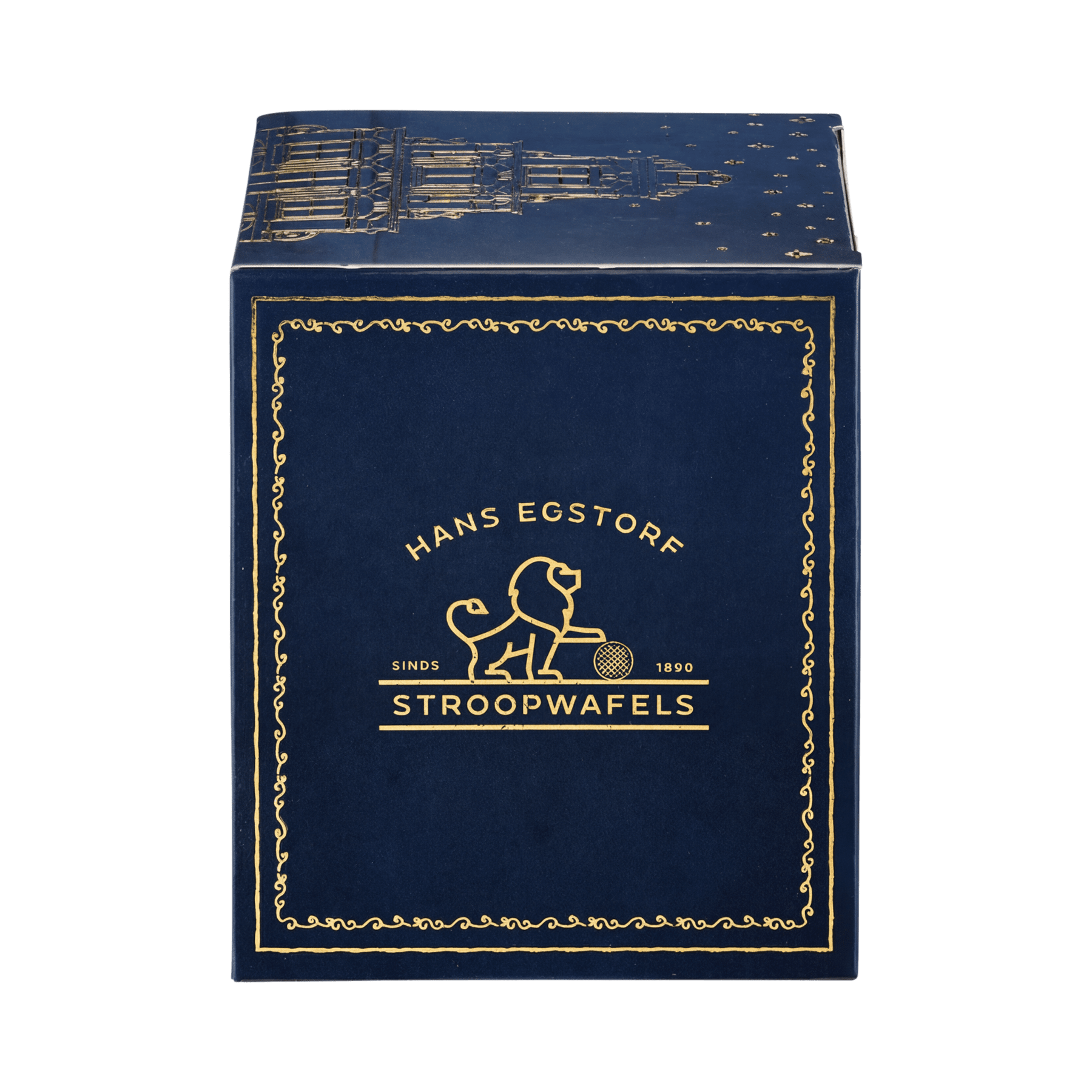 Classic Stroopwafel Blue Colour Box - 1 Box With 10 pc - Hans Egstorf