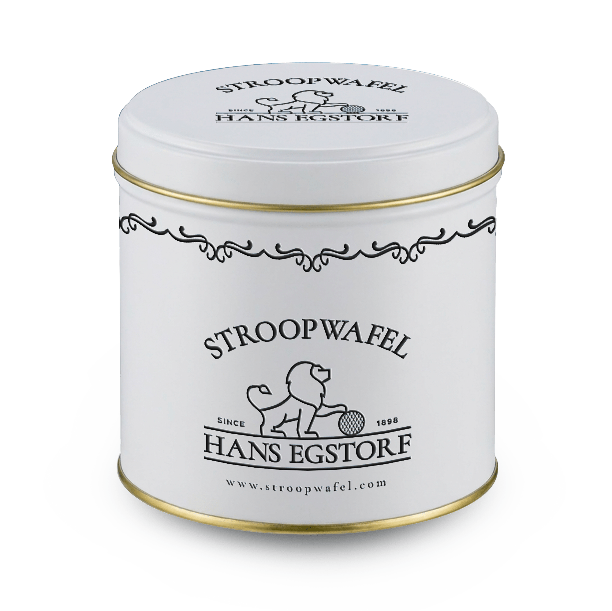 Classic Stroopwafel White Can - 10 pc - Hans Egstorf