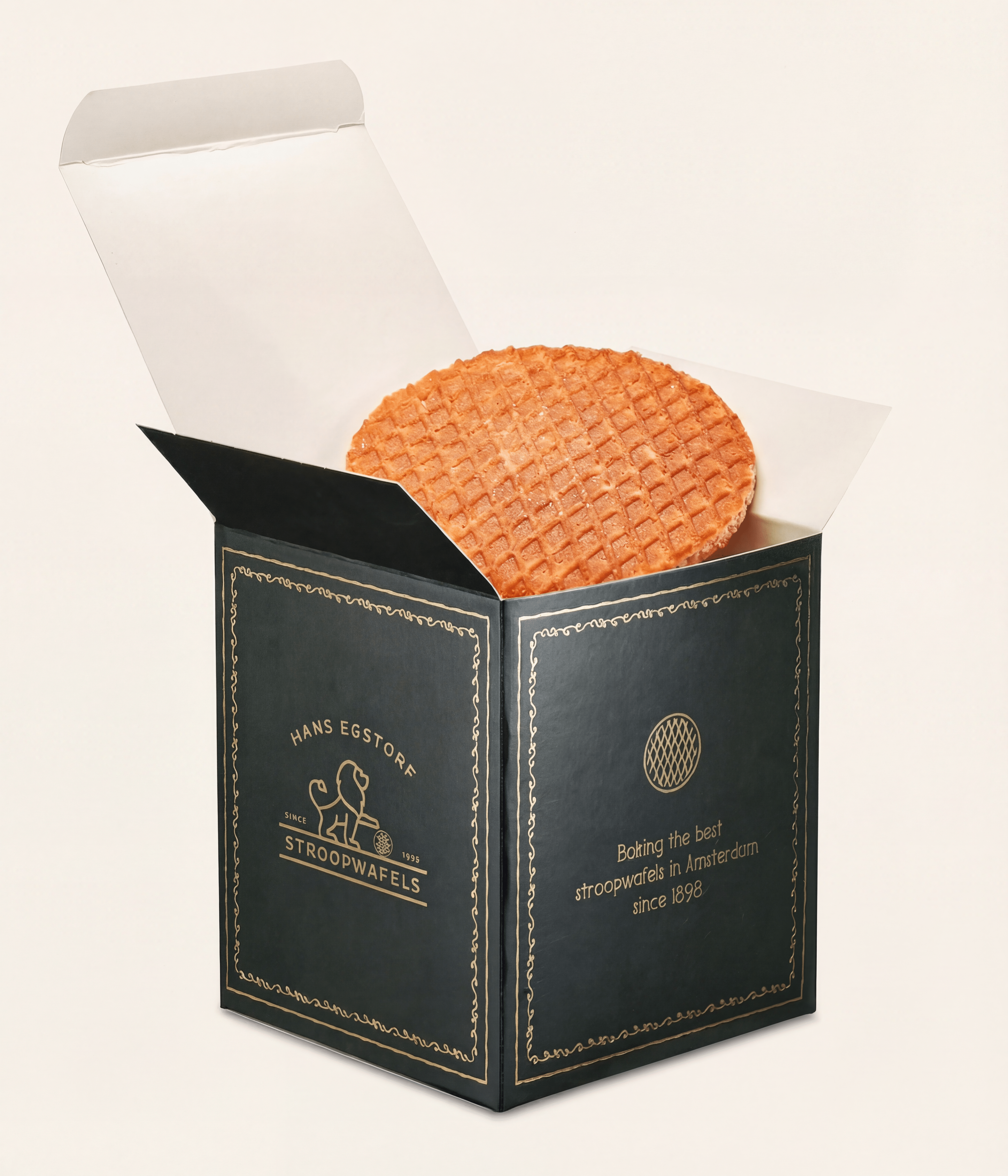 Classic Stroopwafel Green Colour Box - 1 box with 10 pc