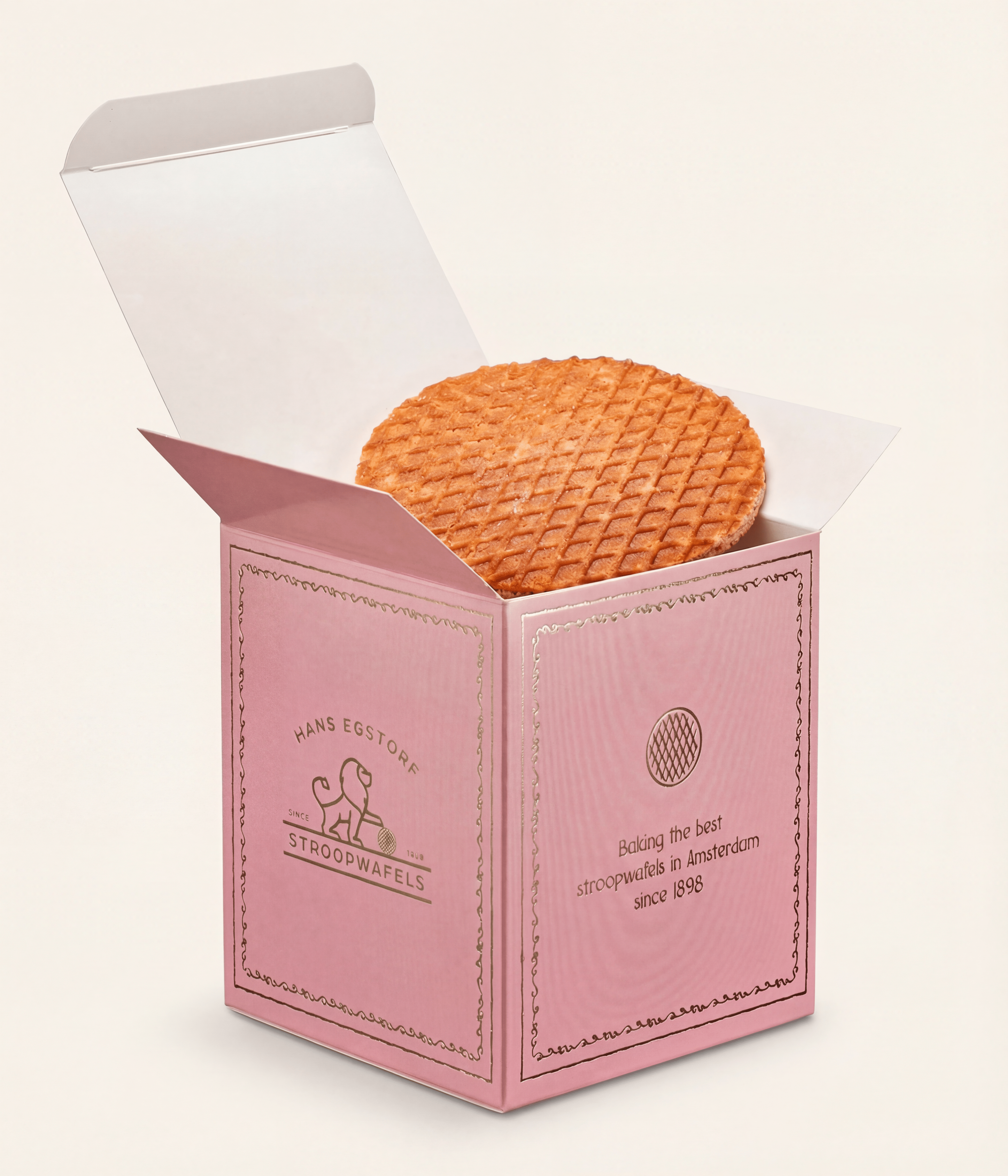Classic Stroopwafel Pink Colour Box - 1 Box With 10 pc