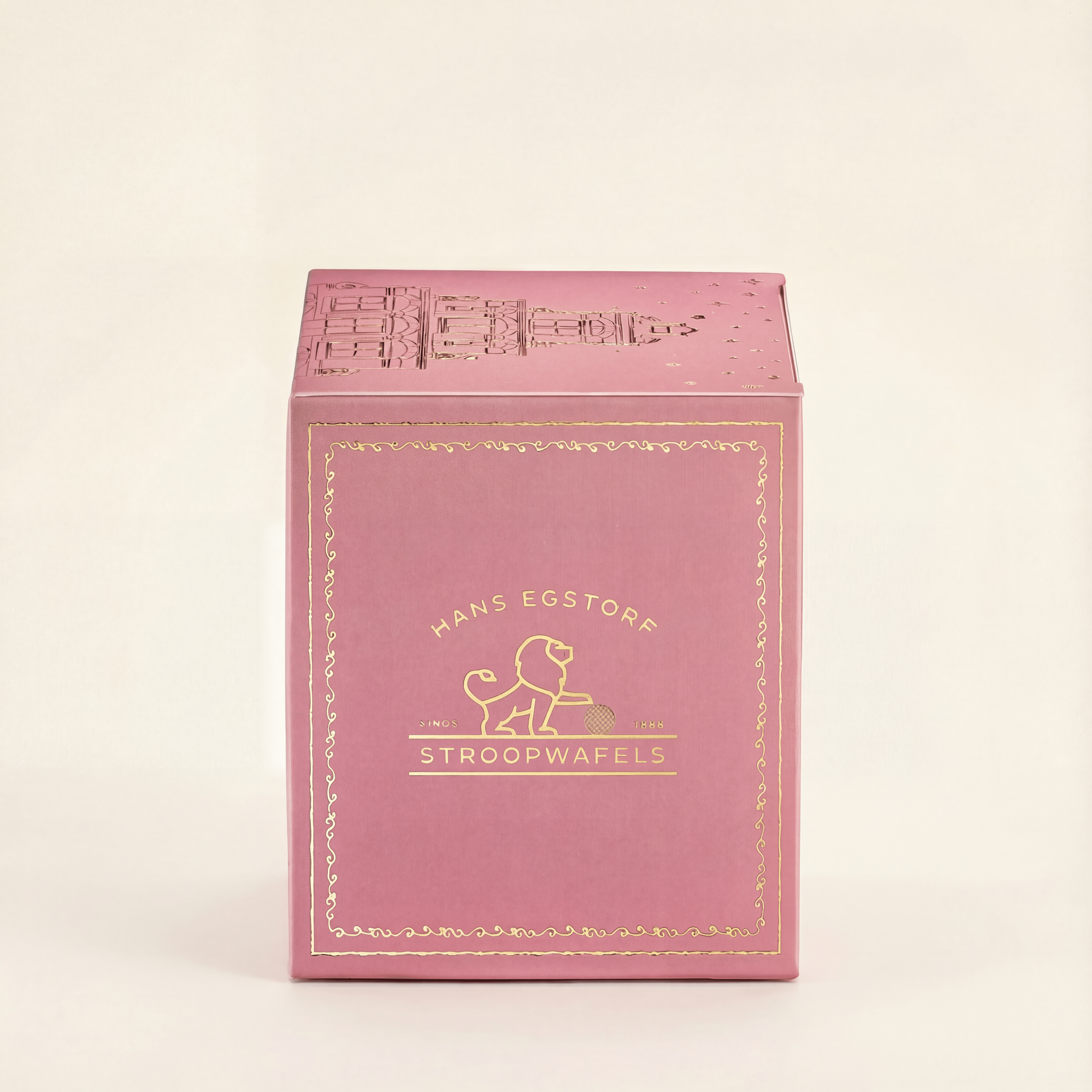 Classic Stroopwafel Pink Colour Box - 1 Box With 10 pc